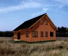 проект деревянного дома 10 * 8