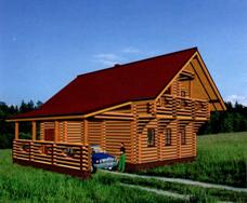 проект деревянного дома 8 * 11